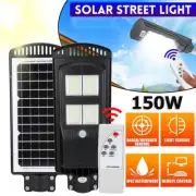 Outdoor Solar Wall Light LED Motion Sensor Bright Flood Street Lamp + Remote
