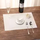 Set of 8 Table Placemats PVC Non-Slip Foldable Washable Dining Table Mat 45x30CM