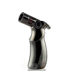 JOBON Quadruple Blow Torch Jet Lighter Windproof Refillable Butane Gas Gift Box