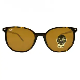 RayBan雷朋 切角方形框 Elliot 亞洲版 太陽眼鏡/棕 琥珀#RB2197F 90233-54mm