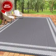 Extra Large Outdoor Rug Reversible Portable Outdoor Plastic Straw Rug Waterproof