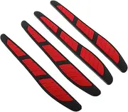 ULTECHNOVO 4pcs Car Door Edge Guard Trim PVC Bumper Protectors for Collision Prevention Easy Adhesive Installation Versatile Use Doors and Trunk Scratch Auto Edge Protection