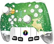 DYONDER Switch Controller, Wireless Switch Pro Controller for Switch/Switch Lite/Switch OLED, Wireless Gamepad for PC/iOS/Android with RGB/Programmable/Motion Control/Vibration/Turbo/Wakeup(White)