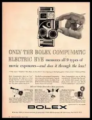 1960 Bolex Compumatic Electric Eye Movie Camera By Paillard Vintage Print Ad