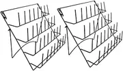 COMNESTBI Modern Minimalist Wall Rack 2 Pcs Iron Wall Storage Shelves Wall Hanging Mesh Rack Store Display Mounted Drying Rack