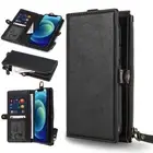 Luxury Leather Detachable Shockproof Wallet Case for iPhone 13 Mini 12 Pro Max