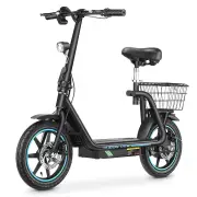 [EU DIRECT] HONEY WHALE M5 Elite Electric Scooter with Seat 500W Motor 48V 13AH Battery 14inch Tires 40-45KM Max Mileage