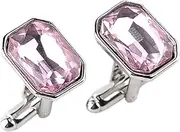 [AKOOSY] 1Pair Creative Women Dress Cufflinks Fashionable Rhinestone Sleeve Buttons for Weddings Business Meetings and Special Occasions Appearance Comfortable