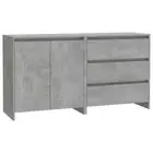 2-Piece Wooden Sideboard Buffet Cabinet Storage Cupboard Drawers Hallway Table