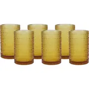 Fortessa Jupiter Set of 6 Iced Beverage Glasses in Amber at Nordstrom One Size