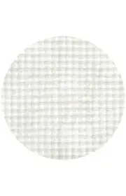 Rug Culture Textured Kids Washable Round Rug Snow White Bubble BUB-WHITE-150X150