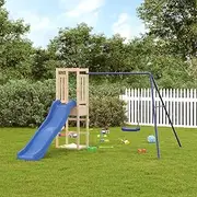 Outdoor Playset Solid Wood Pine,Swing Sets & Playsets 31.08KG-3155954