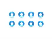 Tamiya 54156 3mm Aluminum Countersunk Washer (8 Pcs./Blue), NIP
