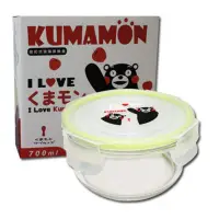 在飛比找momo購物網優惠-【KUMAMON 酷MA萌】熊本熊圓型玻璃保鮮盒一入