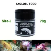 70g. Size-L Food for Reptile Axolotl Salamander Fresh Water Sinking Pellets.
