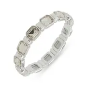 STONE STRETCH BANGLE SILVER | Nine West