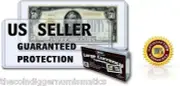 10 BCW Large Rigid Currency Holder Toploader Funnyback Gold Certificate Case