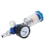 1/4in Air Regulator Gauge Oil Water Separator Filter Tool for Spray Painting Gun