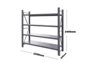 1.2M x 2.4M Storage Garage Shelving Warehouse Rack Bench Steel 800KG 1224 - B