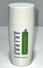 Rodan Fields Soothe Mineral Sunscreen Step 4 SPF 30 Broad Spectrum 1.7oz Sealed