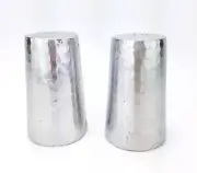 Hammered Metal Salt & Pepper Shaker Set Silver 3 1/4" Threshold Target