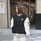 NIKE OUTDOOR VARSITY JACKET 黑色 刺繡貼片 羊毛 重磅 棒球外套【FV4026-010】