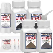 New Rock Tumbler Grit Set, Rock Tumbler Grit Polish Refill - 4 Basic Step Tum...