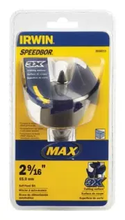 Irwin 3046013 Hex Shank Speedbor Max Self-Feed Wood Bit 2-9/16 Dia. x 5 L in.