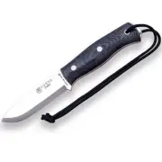 Joker CM122-P BS9 EMBER Bushcraft & Survival Fixed Blade Knife, Micarta, and Fir