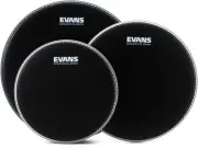 Evans Onyx Coated 3-piece Tom Pack - 10/12/14 inch (5-pack) Bundle