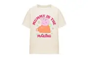 Peppa Pig Unisex Adult Mummy In The Making Mummy Pig T-Shirt (Natural) - UTTV15189