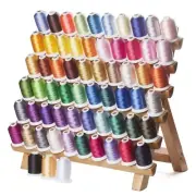Simthread 63 Brother Colors Polyester Machine Embroidery Thread 1000M(1100Y) ...
