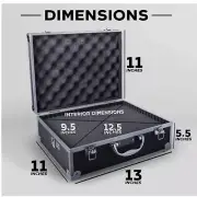 Small 13 inch Hard Camera Video Case with Foam For Cameras Laptop Drone Lenses +