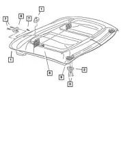 Genuine Mopar Hard Top Latch Kit Right 5016176AA