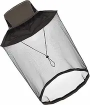 Soft Grid Brim - Wing Guard Cover, Breeze Shield Wrap | Breathable Soft Comfortable Head Protection Net with Adjustable Chin Strap, Lightweight Fine Mesh Bucket Hat with Chin Strap for Camping Yard
