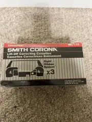 Sealed Smith Corona Lift-Off Correcting Cassette H67116 3 pack Right Ribbon Sys