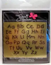 THE STENCIL COLLECTION #LA04 Alphabet Scrapbooking Stencils (NEW)