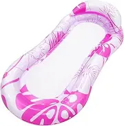 Pool Lounge Float, PVC Swimming Pool Float Raft, Heavy Duty Pool Floats, Inflatable Pool Floats, Sunbathing Pool Lounge Raft Puchen