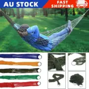 Outdoor Travel Hiking Swing Hammock Portable Aerial Nylon Rope Leisure Mesh