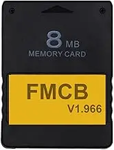 "Memory Card for PS2 with Free McBoot FMCB v1.966 - Plug and Play for PlayStation 2, Run Games from USB or Hard Disk, Retro Gaming Compatible with PS2 Fat & Slim (Excludes SCPH-9000xxx) (8MB)