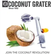 Coconut Scraper Greater shredder ODIRIS A-8 Stainless Steel Blades High Quality.