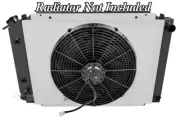Thunderbird Aluminum Radiator Fan Shroud & 16" Fan -18" x 24 1/2 Shroud/Fan Only (for: Ford)