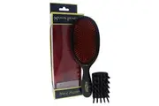 Extra Large Pure Bristle Brush - B1 Dark Ruby by Mason Pearson for Unisex - 2 Pc Hair Brush and Cleaning Brush