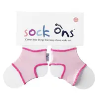 在飛比找蝦皮商城優惠-Sock ons 黏踢踢粉紅襪帶(6-12M)