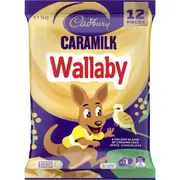 Cadbury Caramilk Chocolate Wallaby Kangaroo Sharepack 12 Pack (Non-Recalled)
