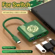 Portable Nintendo Switch Docking Station TYPE-C Hub with HDMI and USB 3.0 Perfec