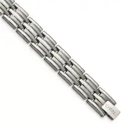 Chisel Titanium Brushed and Polished 8.5 inch Bracelet TBB114