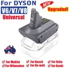 Battery Adapter for Makita For Milwaukee 18V Convert to for Dyson V6 V7 V8