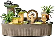 Outdoor Water Fountain Courtyard Fish Pond Garden Circulating Water Landscape Ornaments Indoor Freestanding Fountain