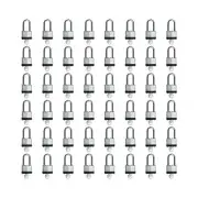 48 Pack Laminated Keyed Padlock (1-9/16", 40mm), Keyed Alike Locks, Black Hoo...